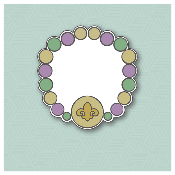 Mardi Gras Beads Cookie Cutter - Sweetleigh