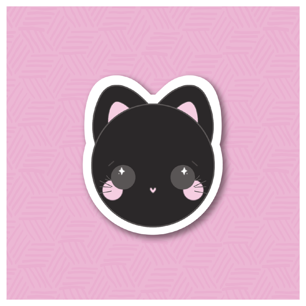 Kawaii Black Cute Cats Stickers