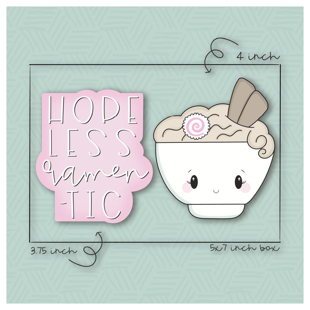 Hopeless Ramen-tic 2 Piece Cookie Cutter Set