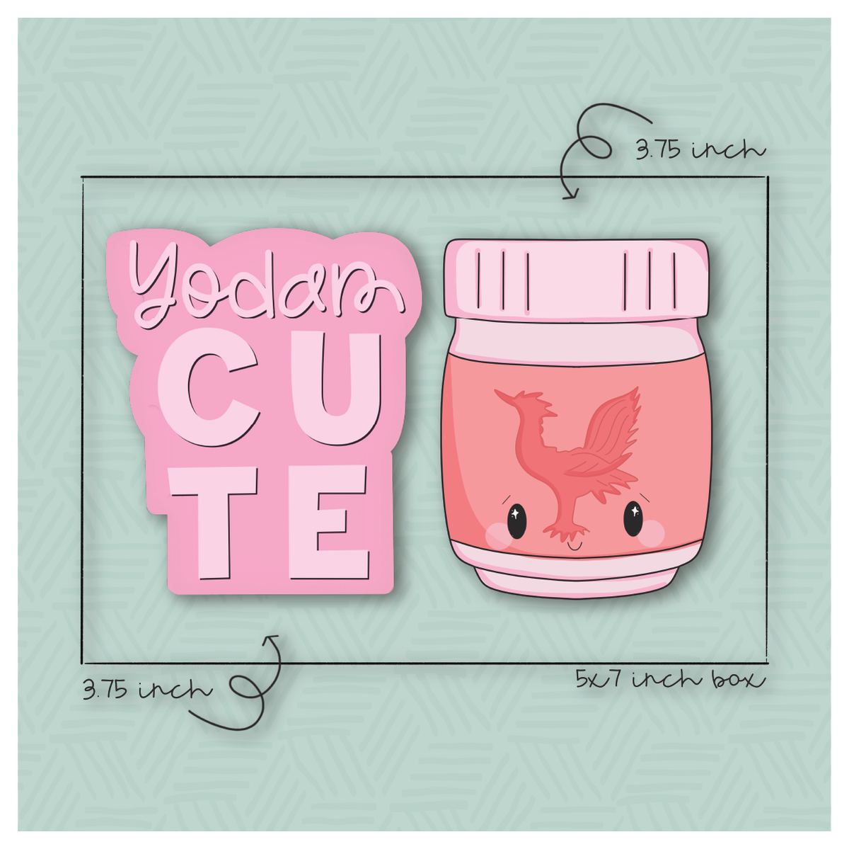 Yodam Cute 2 Piece Cookie Cutter Set