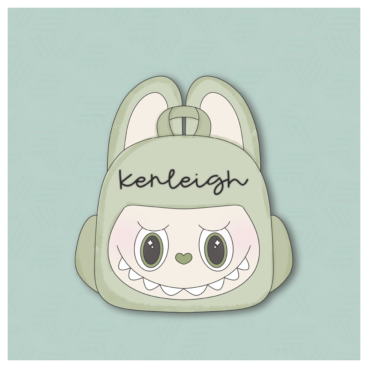 Labubu Backpack Cookie Cutter