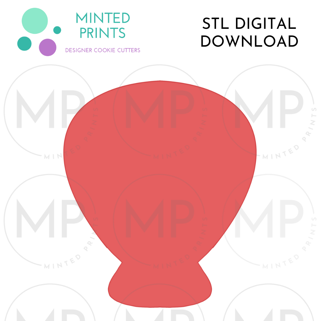 Balloon Charm Cookie Cutter STL DIGITAL DOWNLOAD
