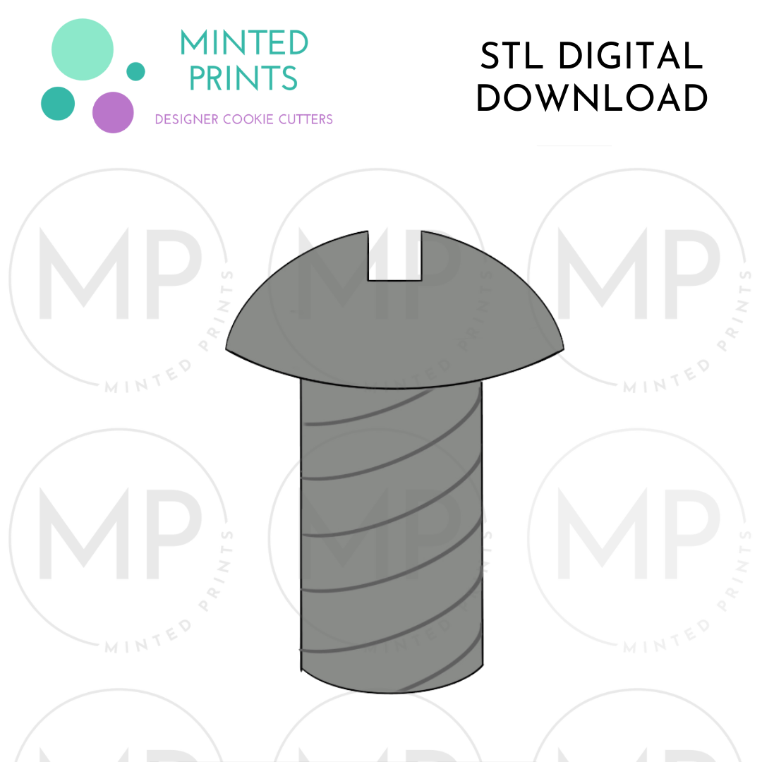 Bolt Cookie Cutter STL DIGITAL DOWNLOAD