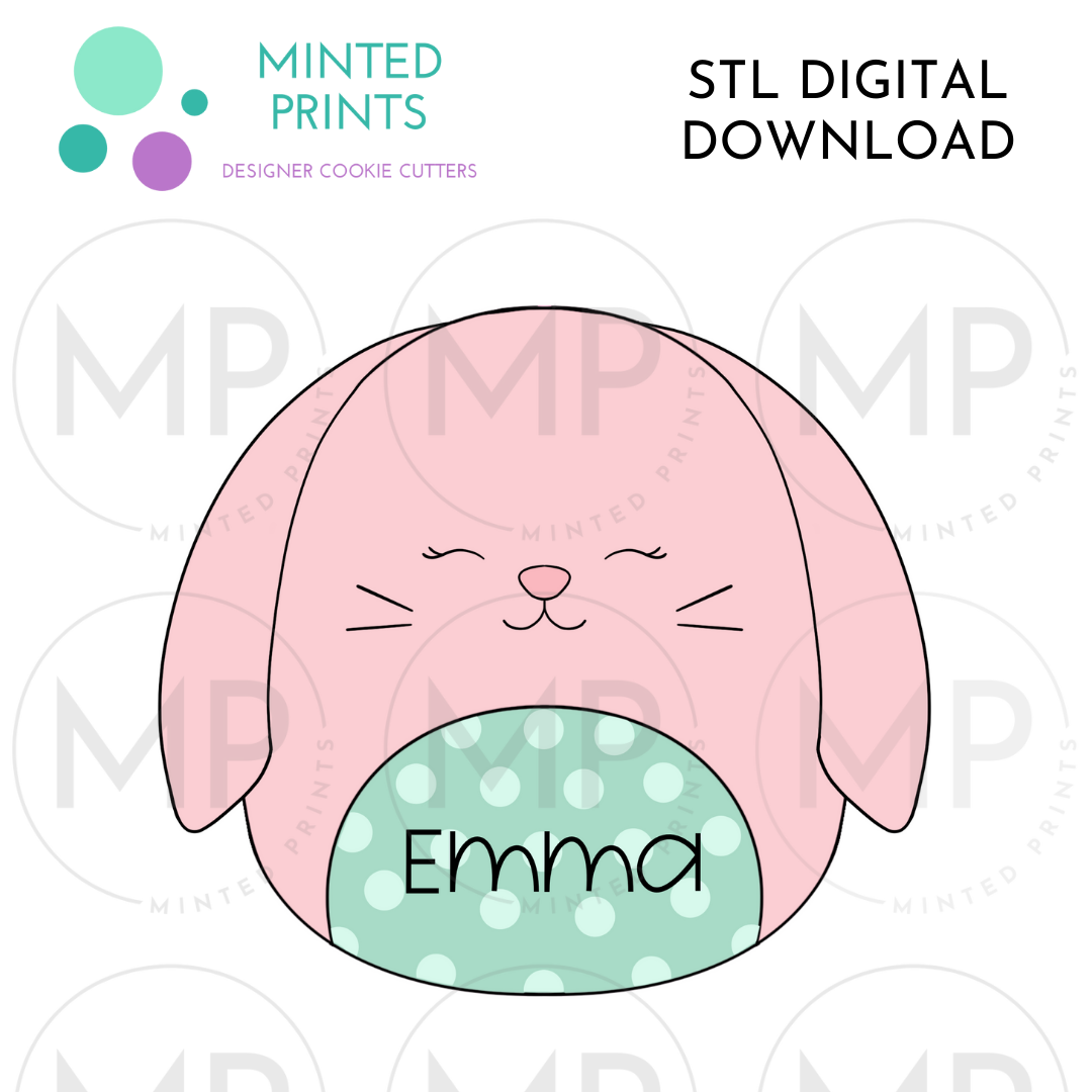 Bunny Plushie Cookie Cutter STL DIGITAL DOWNLOAD