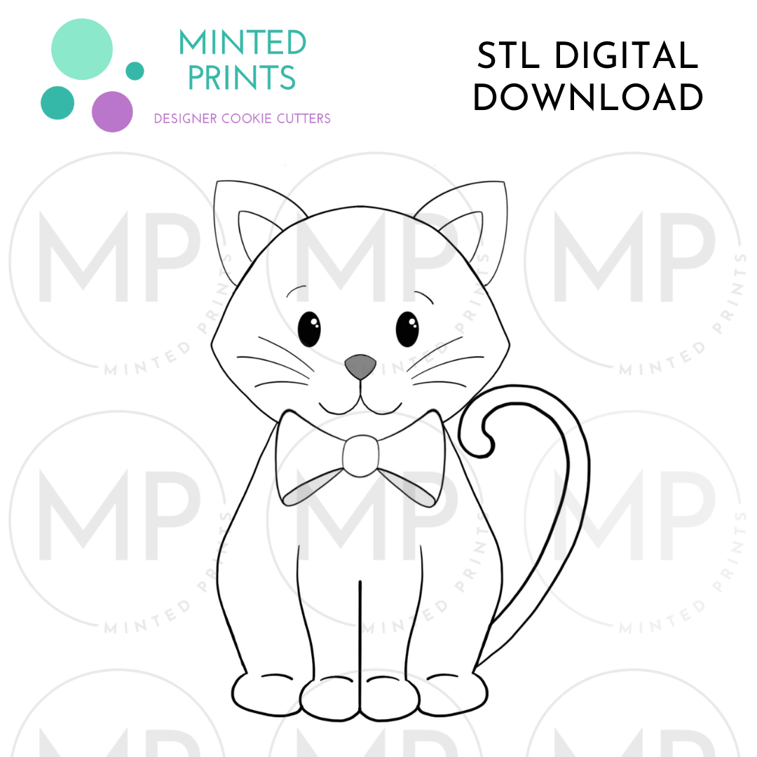 Cat Full Body Cookie Cutter STL DIGITAL DOWNLOAD