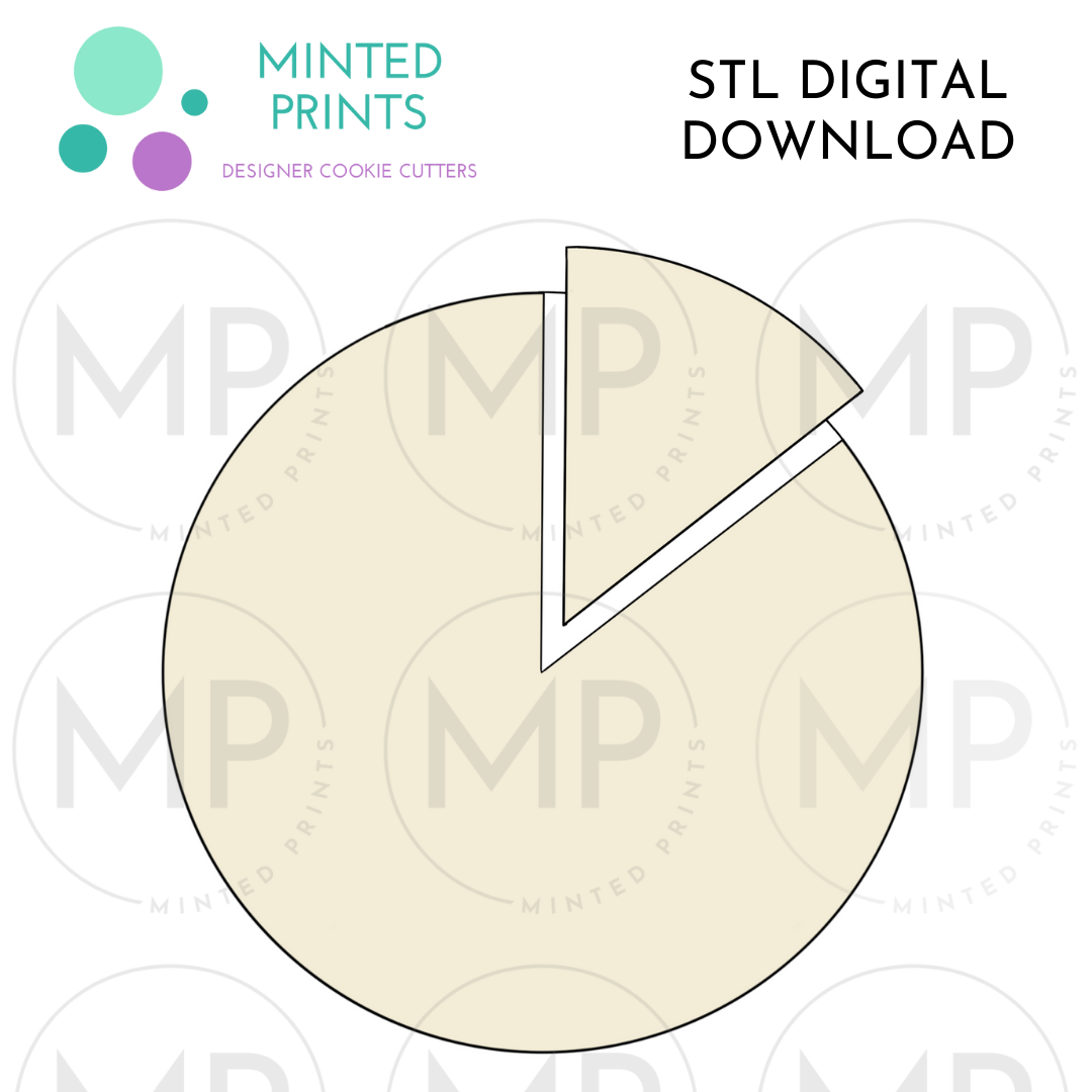Cheese Wheel 2 Cookie Cutter STL DIGITAL DOWNLOAD
