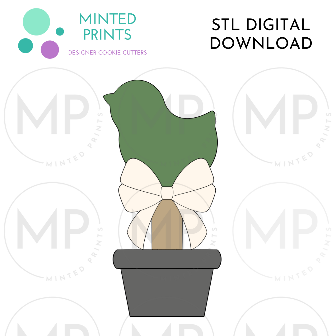 Chick Topiary Cookie Cutter STL DIGITAL DOWNLOAD