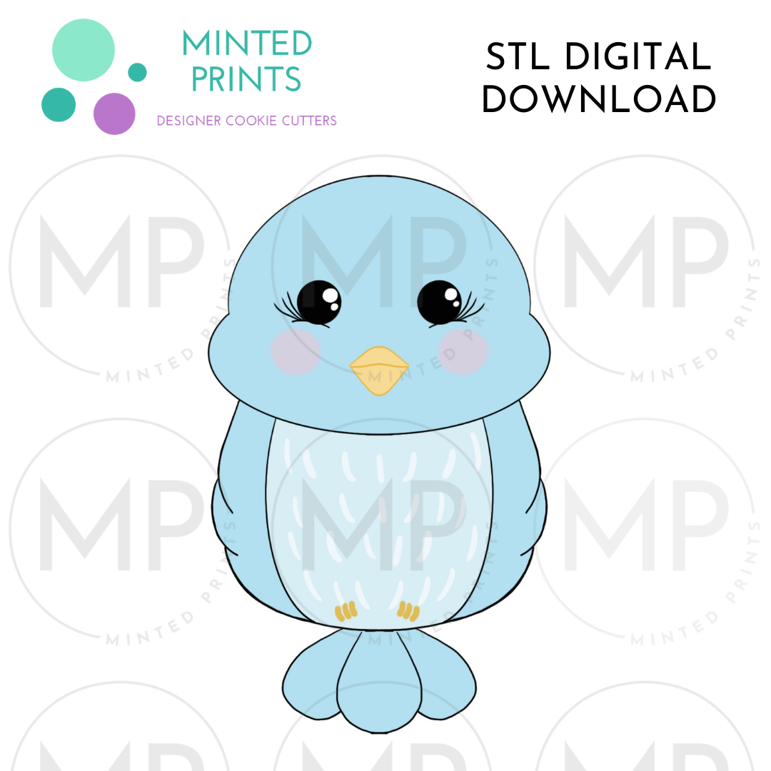 Chubby Bird Cookie Cutter STL DIGITAL DOWNLOAD