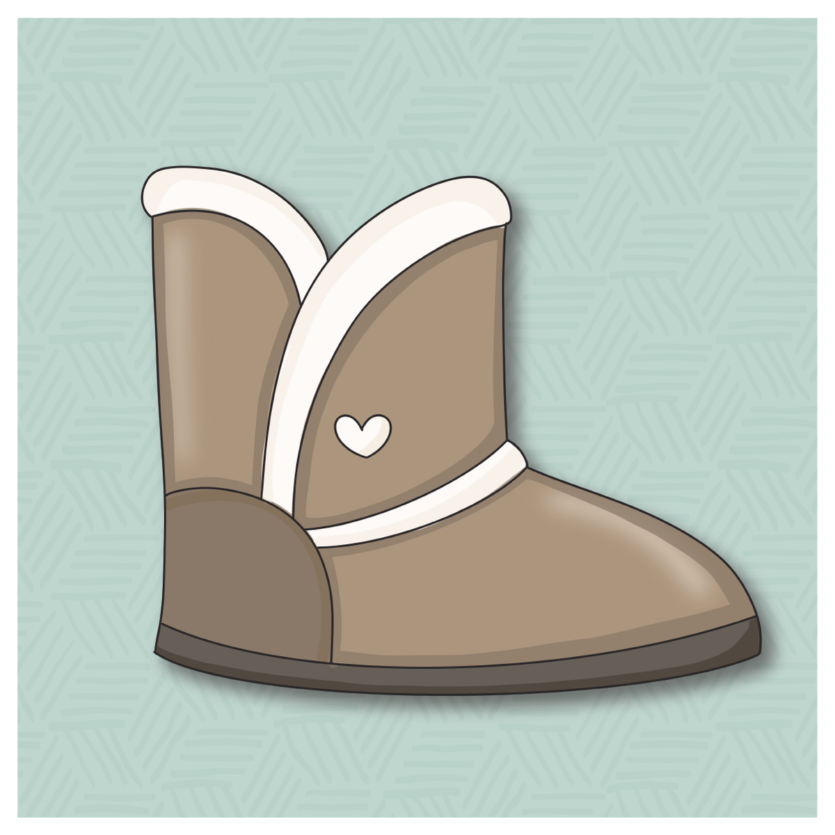 Basic Ugg Boot Cookie Cutter