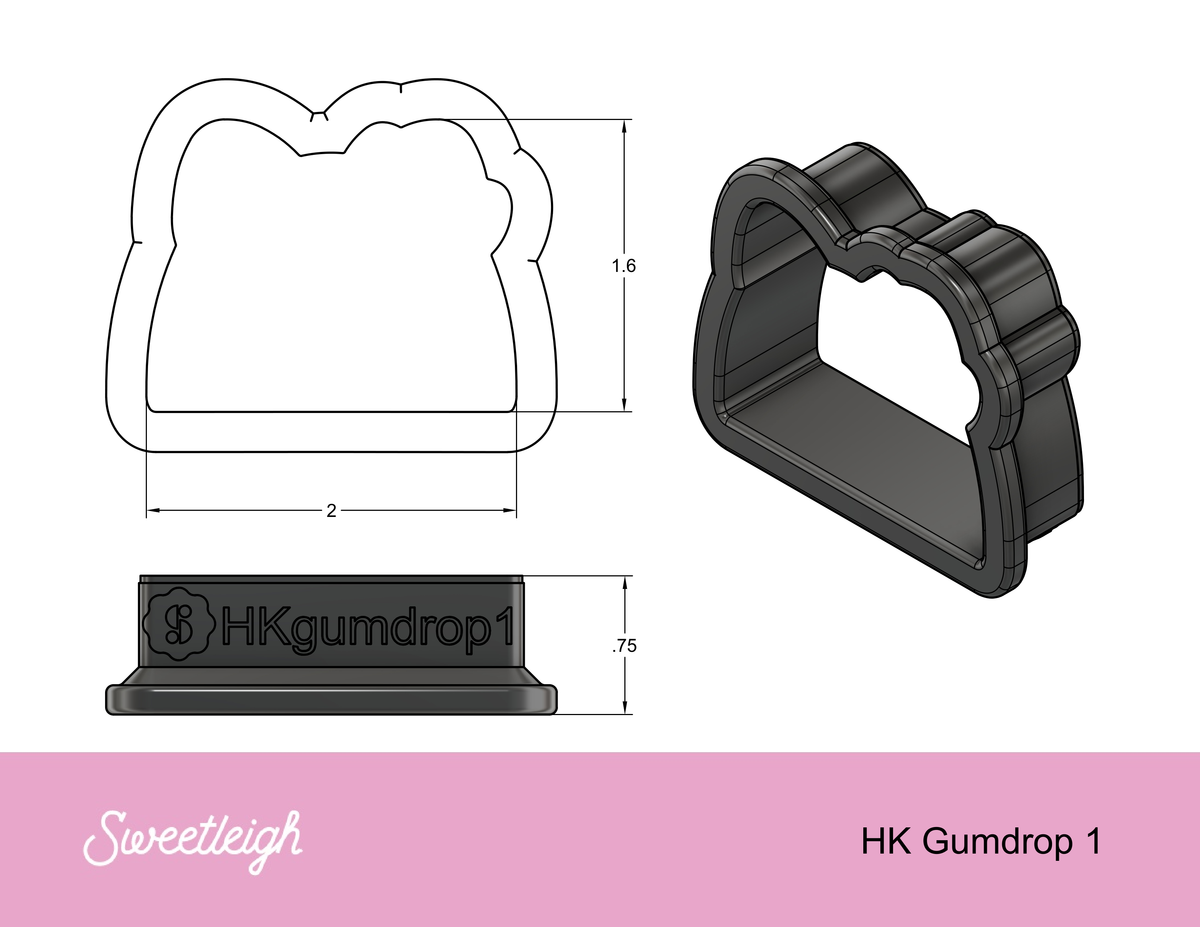 Kitty Gumdrop Cookie Cutter