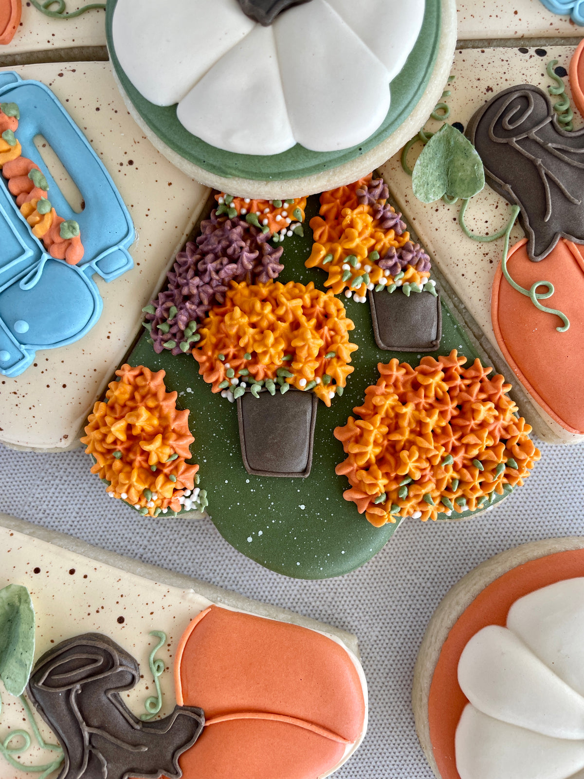 Lolly&#39;s Home Kitchen Pumpkin Patch Platter Class Cookie Cutter