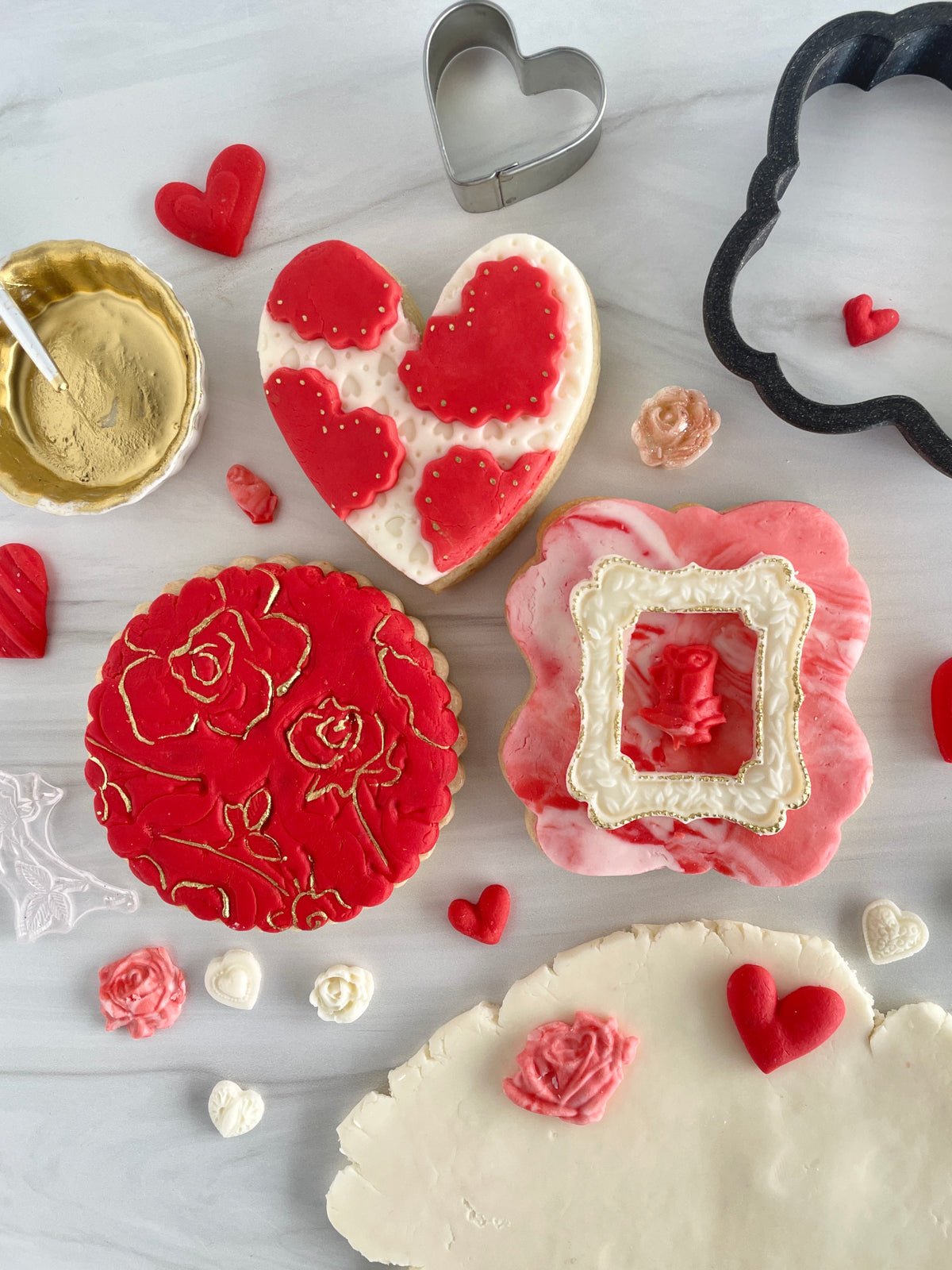 Lolly&#39;s Home Kitchen In Love with Rolled Buttercream Cookie Cutter Set