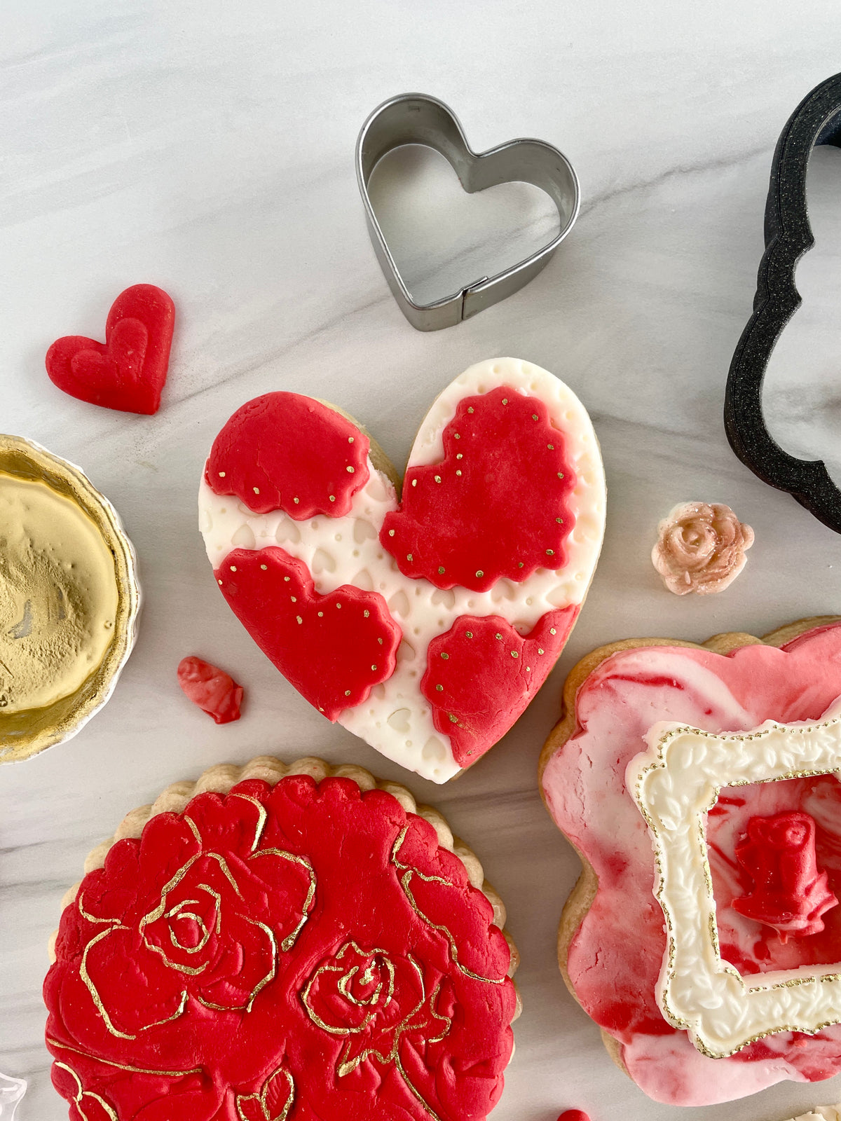 Lolly&#39;s Home Kitchen In Love with Rolled Buttercream Cookie Cutter Set