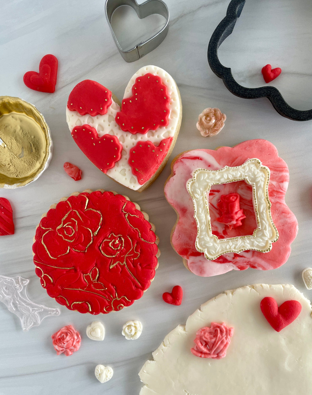 Lolly&#39;s Home Kitchen In Love with Rolled Buttercream Cookie Cutter Set