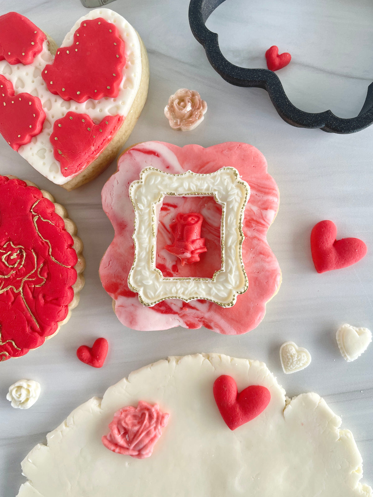 Lolly&#39;s Home Kitchen In Love with Rolled Buttercream Cookie Cutter Set