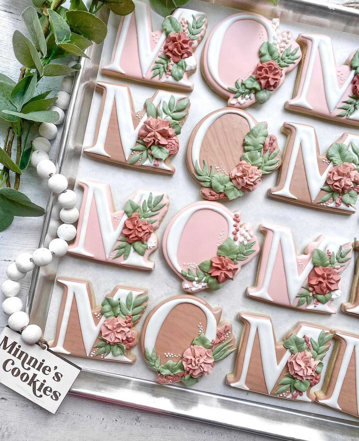 Floral Mom Letter 3 Piece Set by Minnie Cakes