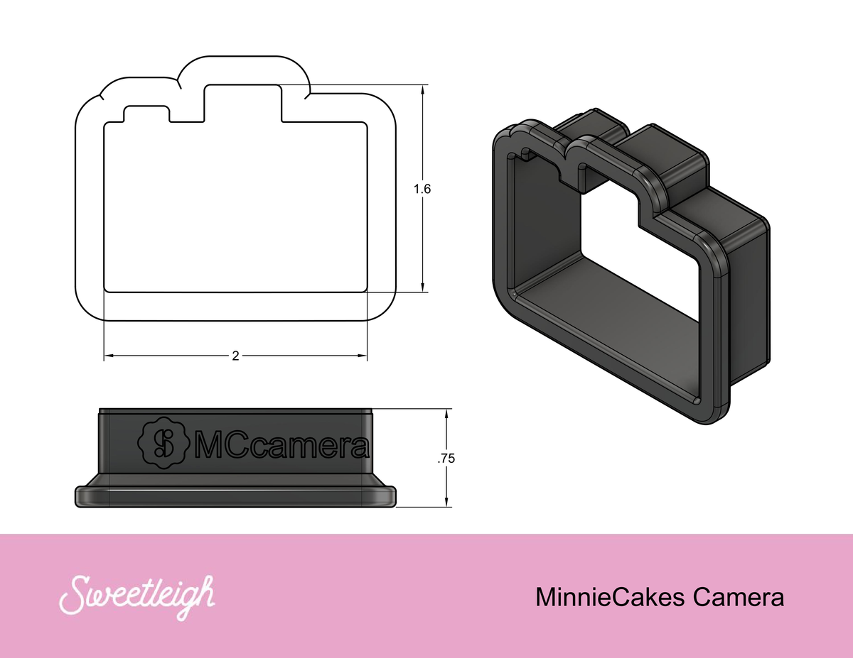 Camera Cookie Cutter by MinnieCakes