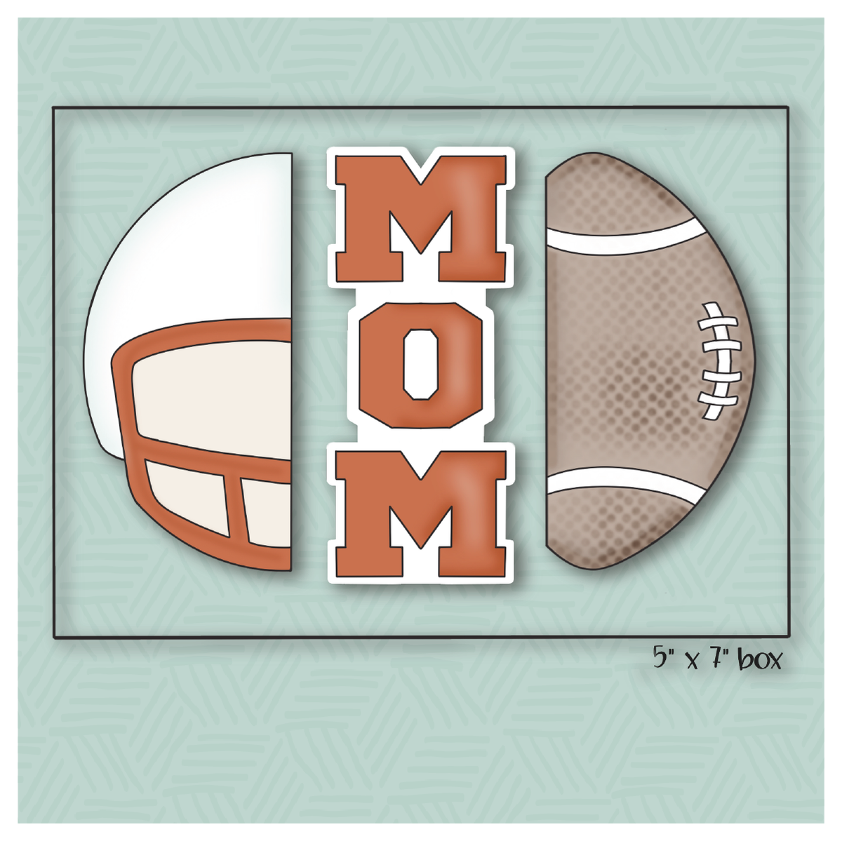 Sports Mom Football Cookie Cutter Set
