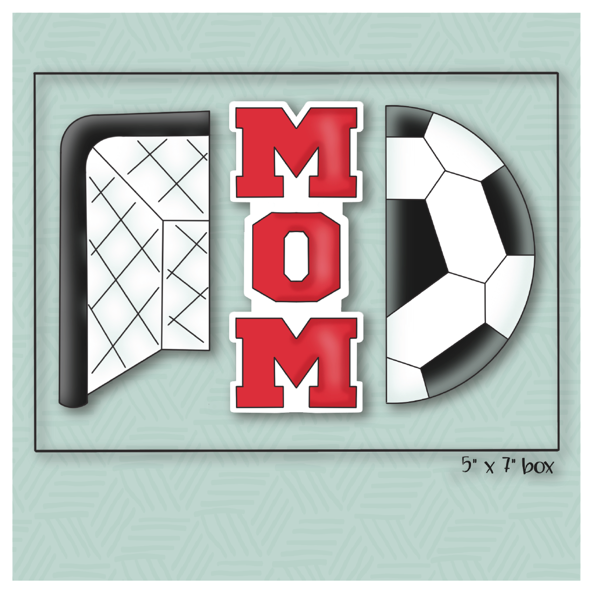 Sports Mom Soccer Cookie Cutter Set