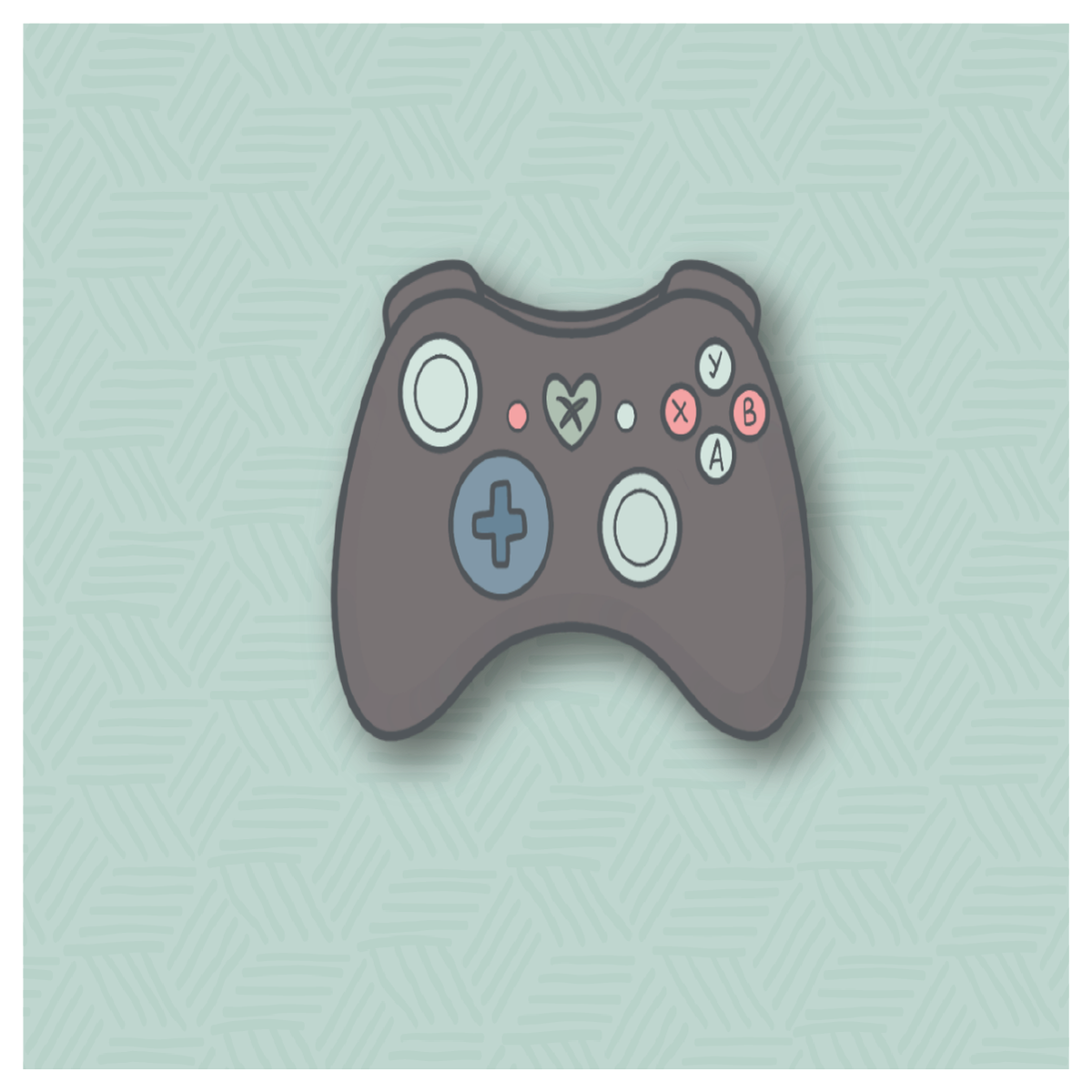 Chubby Gaming Controller Cookie Cutter