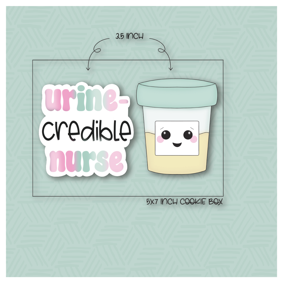 Urine-credible Nurse 2 Piece Cookie Cutter Set