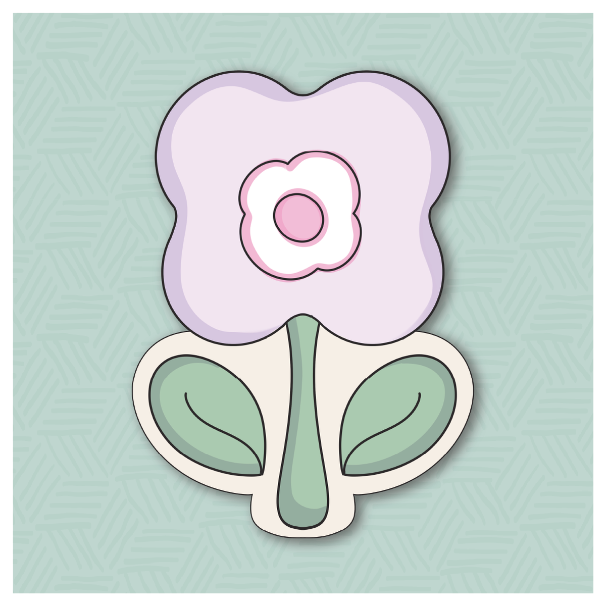 Hello Leafy Blossom Cookie Cutter