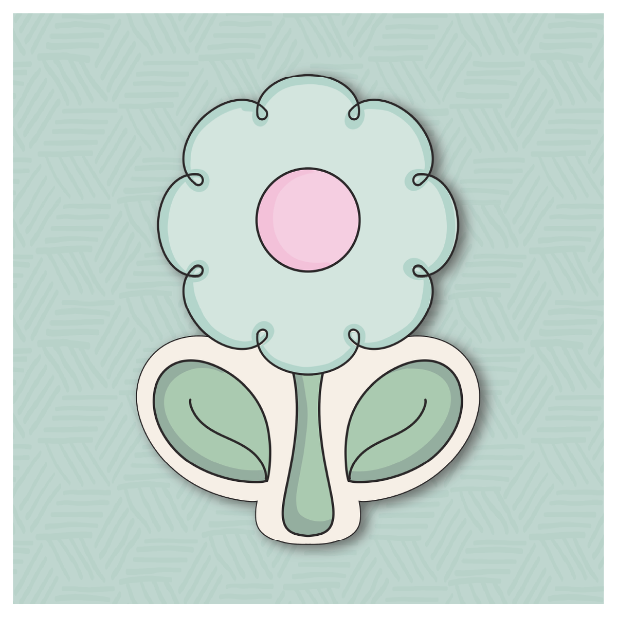 Hello Leafy Daisy Cookie Cutter