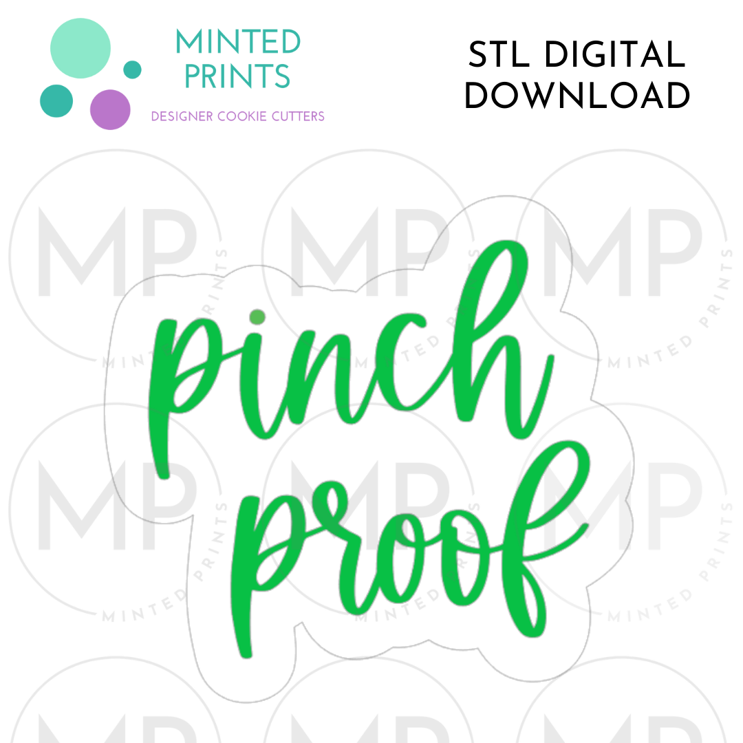 Pinch Proof Cookie Cutter STL DIGITAL DOWNLOAD