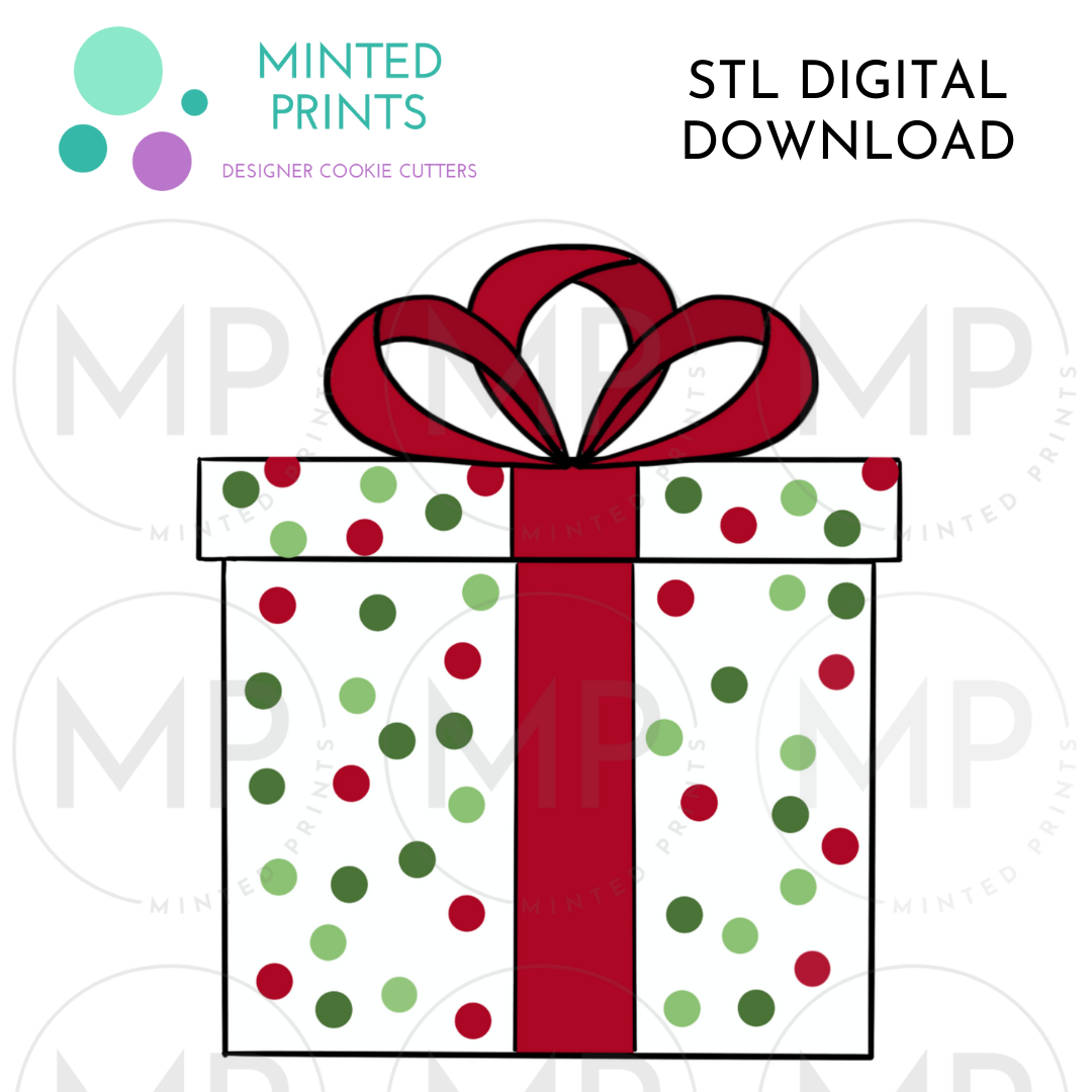 Present Cookie Cutter STL DIGITAL DOWNLOAD