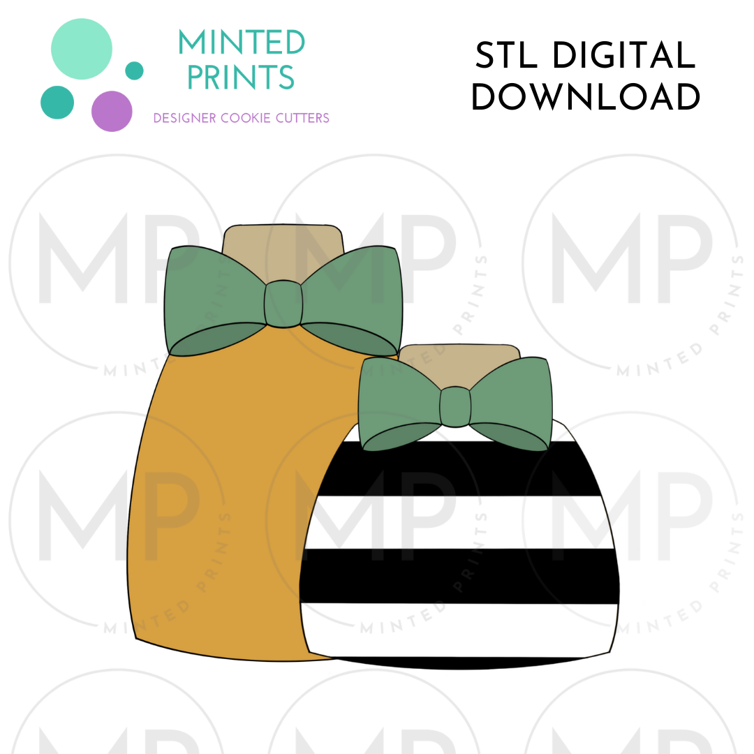 Pumpkin Block Duo Cookie Cutter STL DIGITAL DOWNLOAD