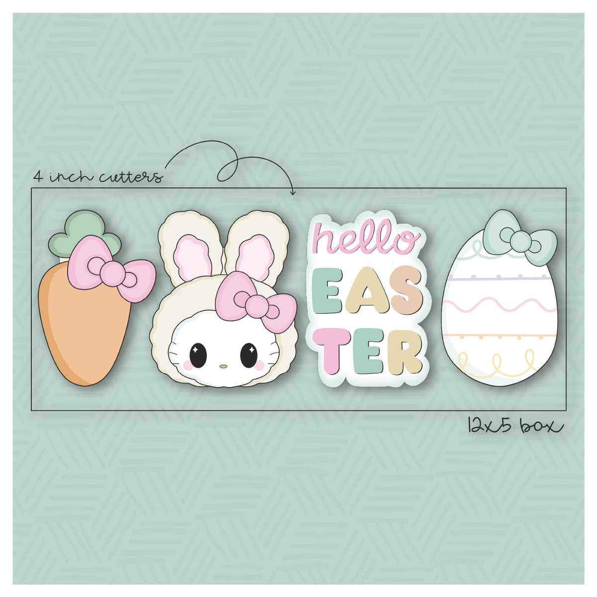 Hello Easter Cookie Cutter Set