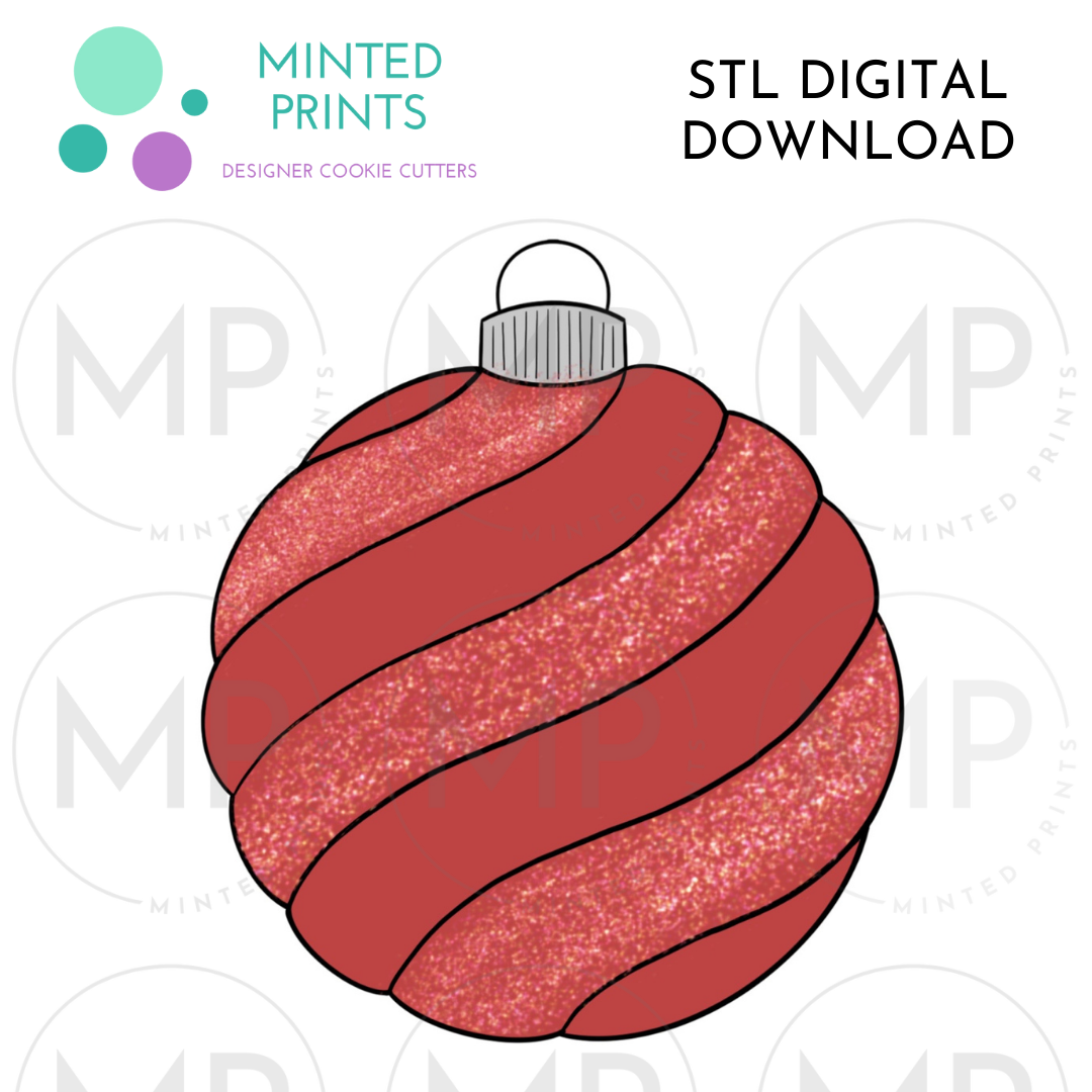 Spiral Ornament Cookie Cutter STL DIGITAL DOWNLOAD