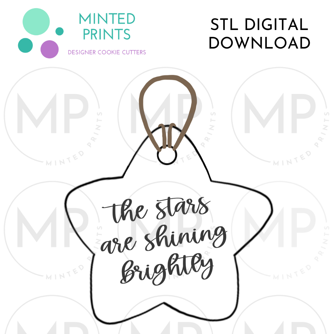 Star Ornament Cookie Cutter STL DIGITAL DOWNLOAD