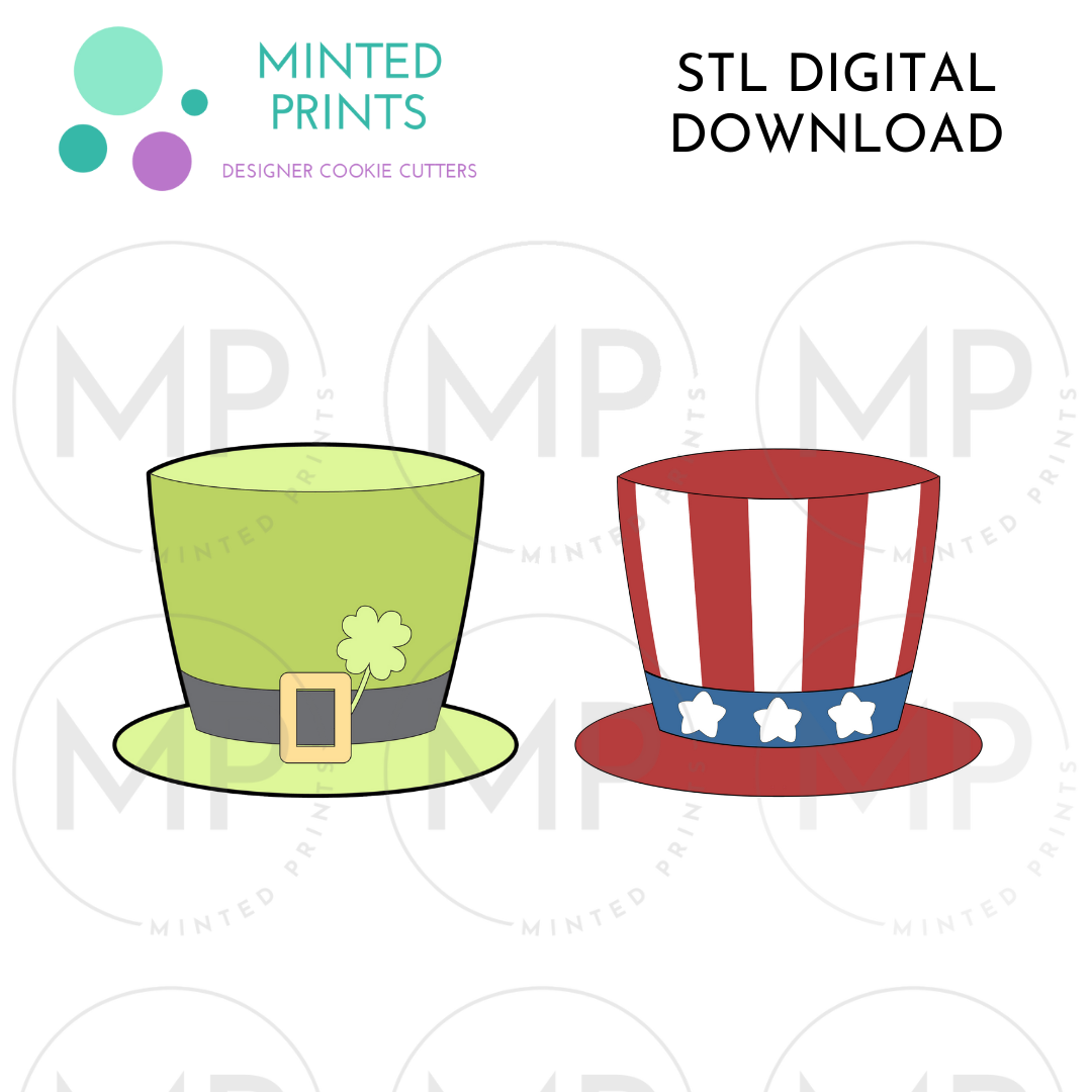 Top Hat Cookie Cutter STL DIGITAL DOWNLOAD