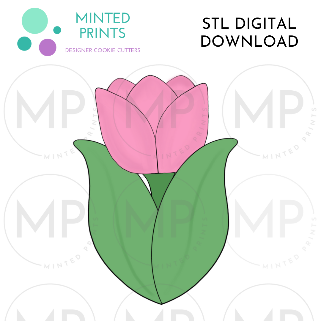 Tulip Cookie Cutter STL DIGITAL DOWNLOAD