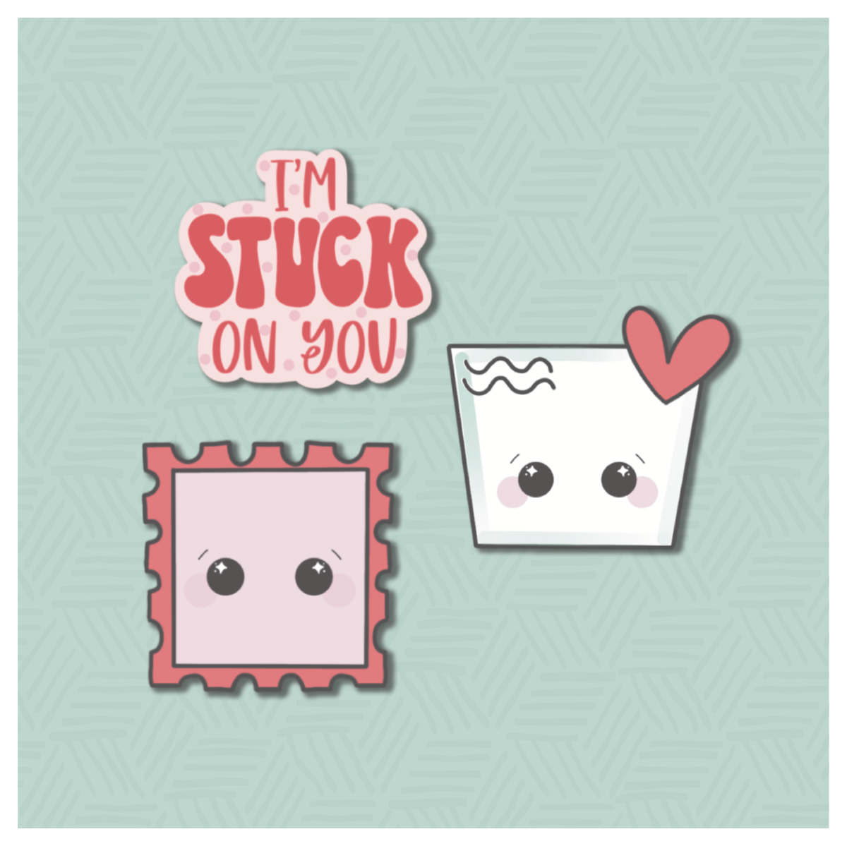 Stuck on You Mini Cookie Cutter Set