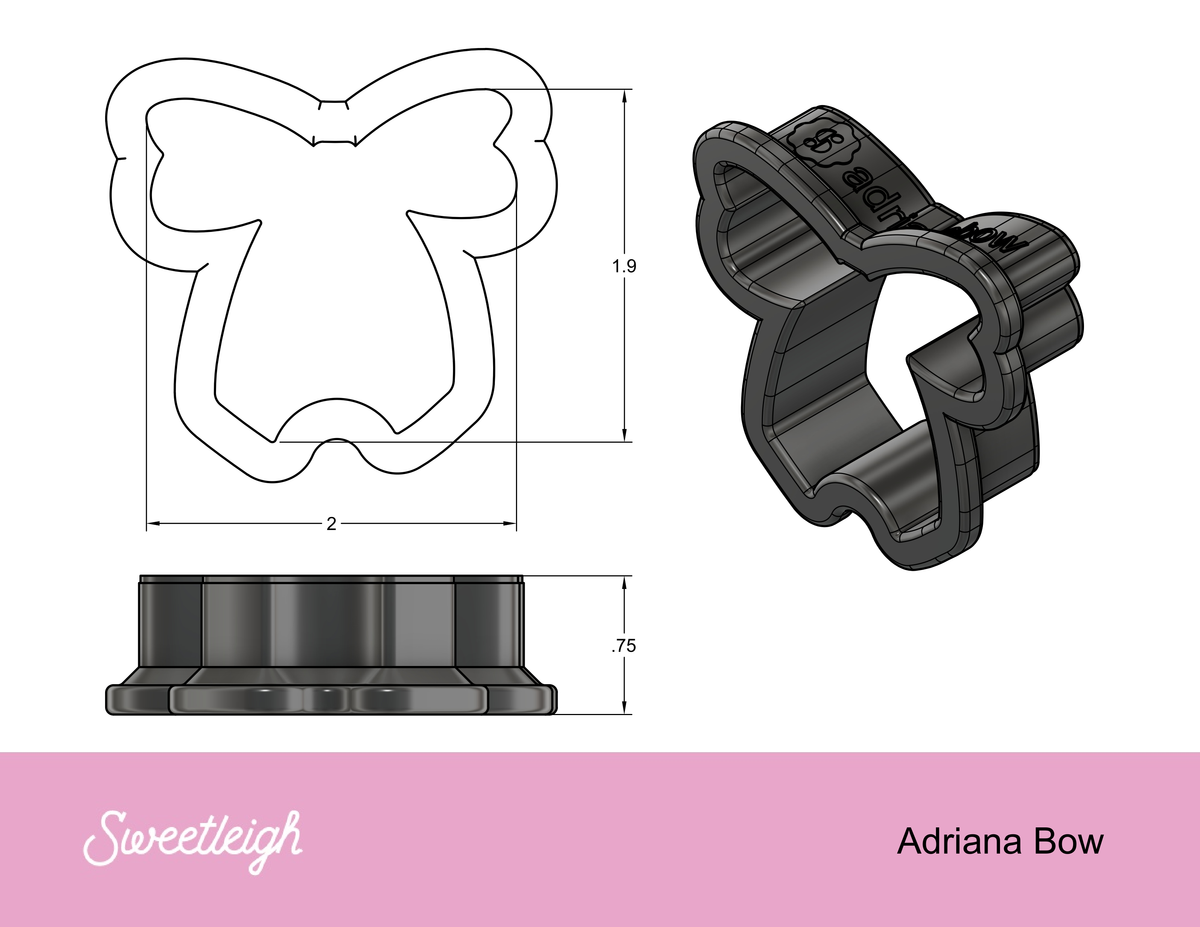 Adriana Bow Cookie Cutter