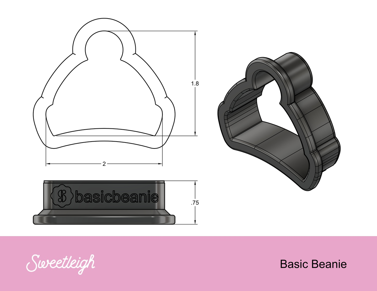 Basic Beanie Cookie Cutter