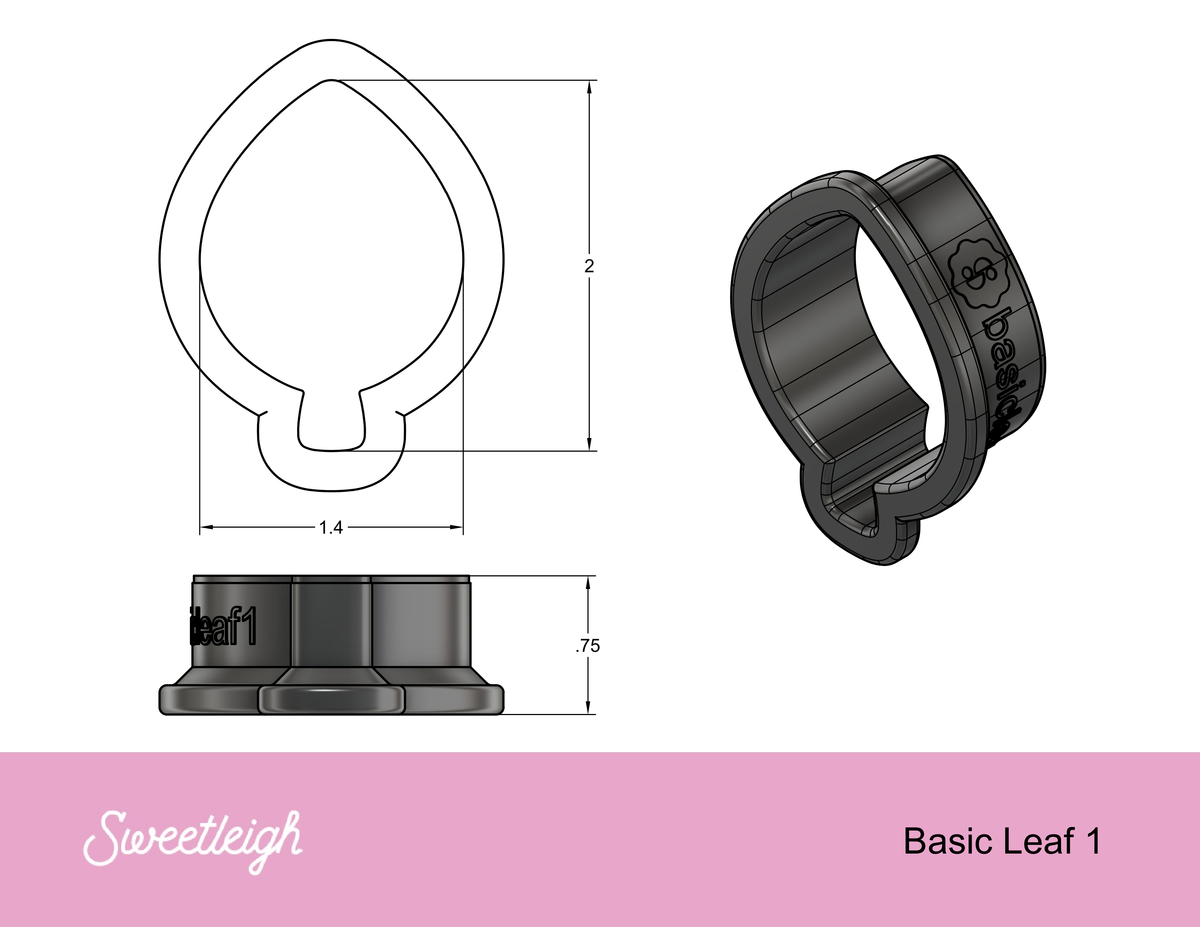 Basic Leaf 1 Cookie Cutter