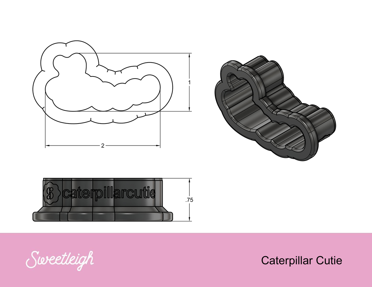 Caterpillar Cutie Cookie Cutter