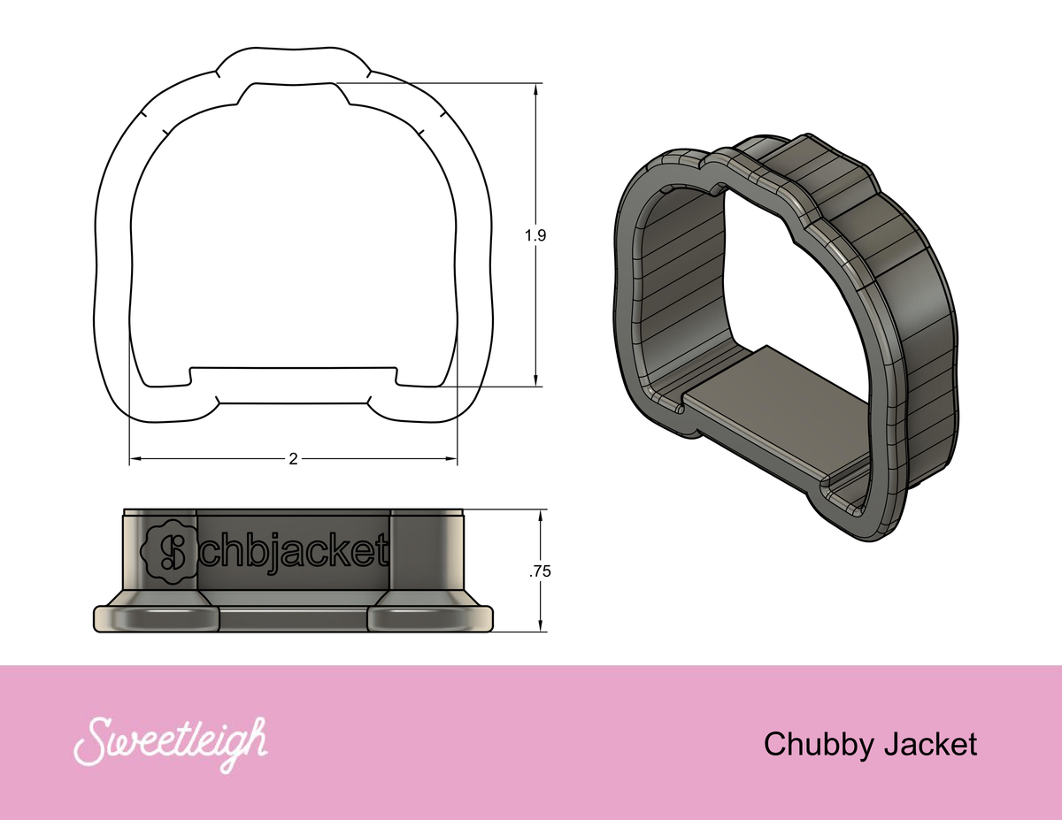 Chubby Jacket Cookie Cutter