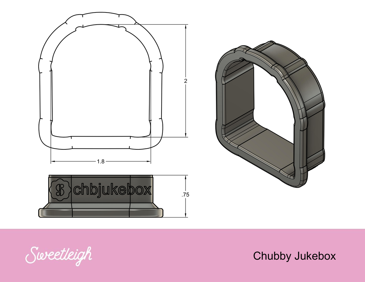 Chubby Jukebox Cookie Cutter