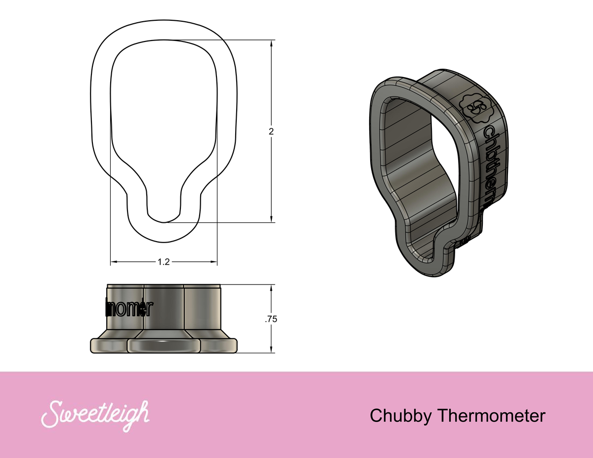 Chubby Thermometer Cookie Cutter