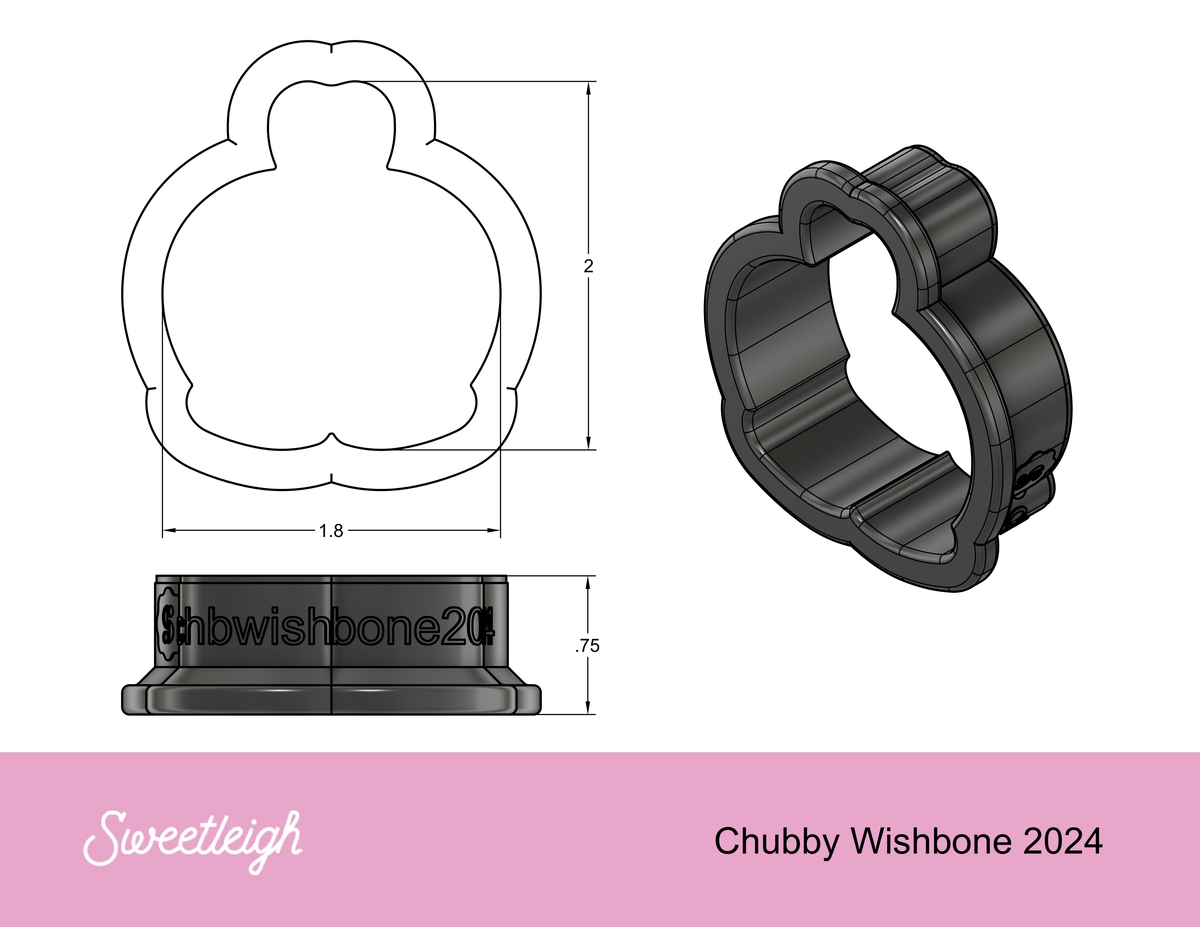 Chubby Wishbone 2024 Cookie Cutter