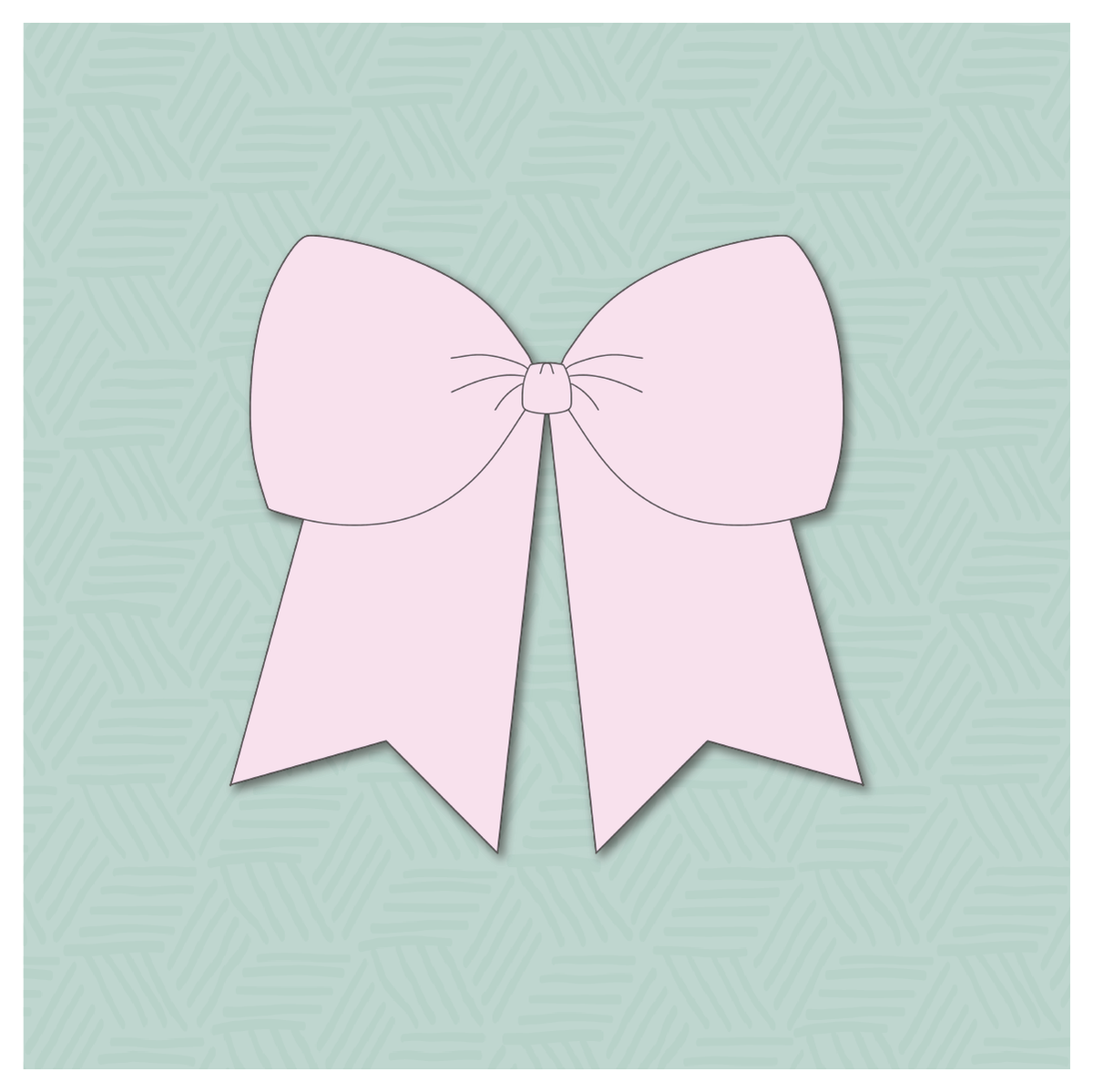 Cheer Bow 2 Cookie Cutter