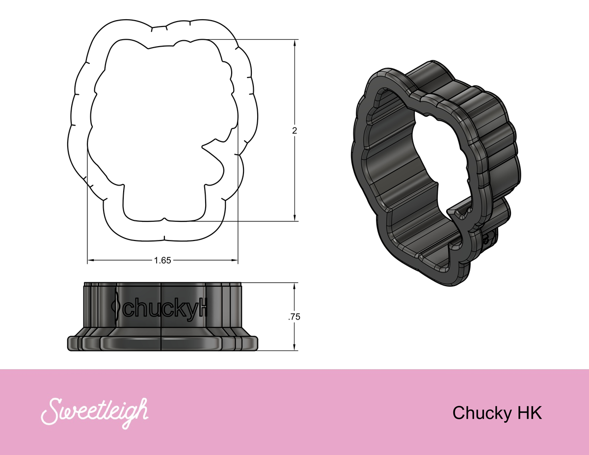 Chucky Kitty Cookie Cutter