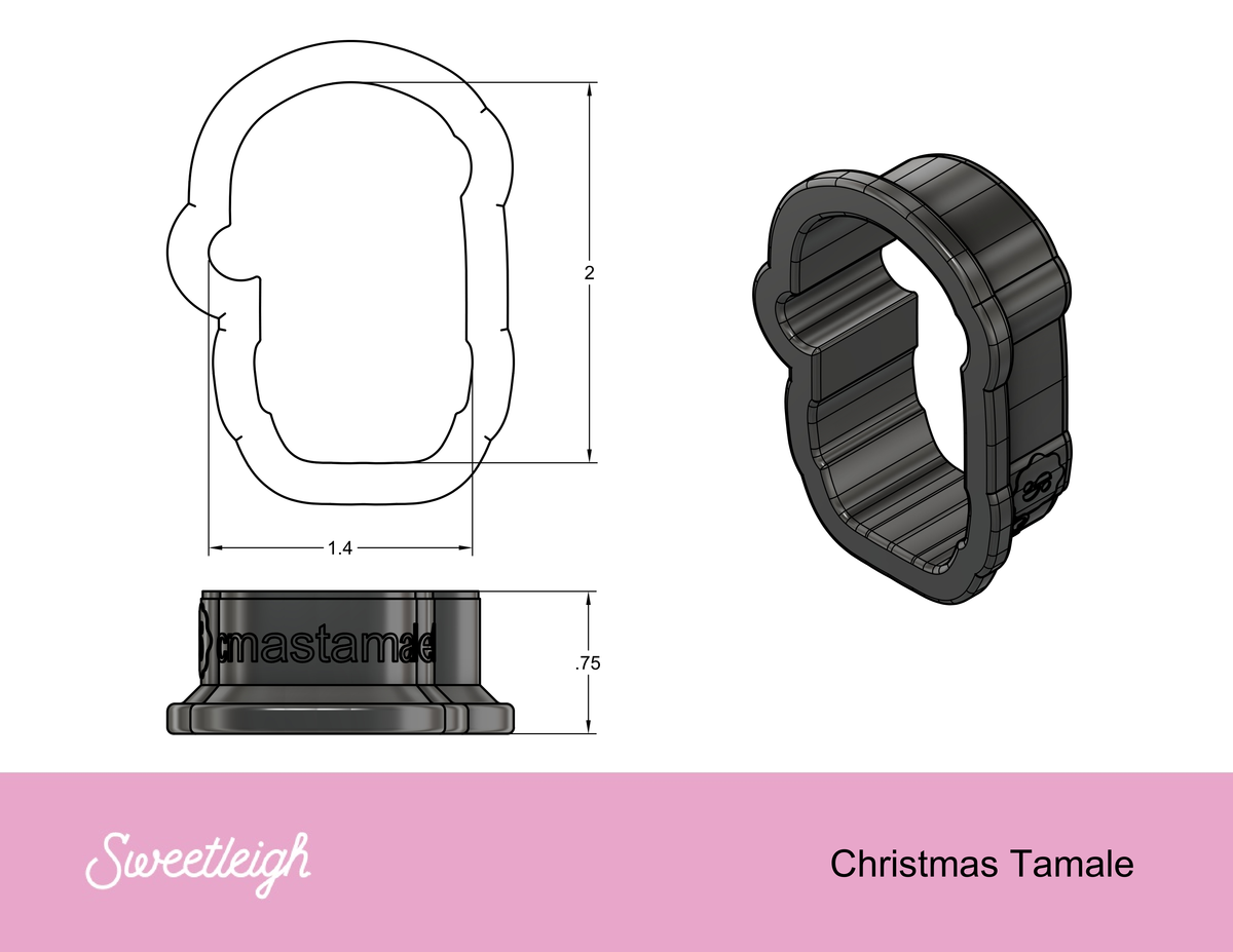 Santa Tamale Cookie Cutter