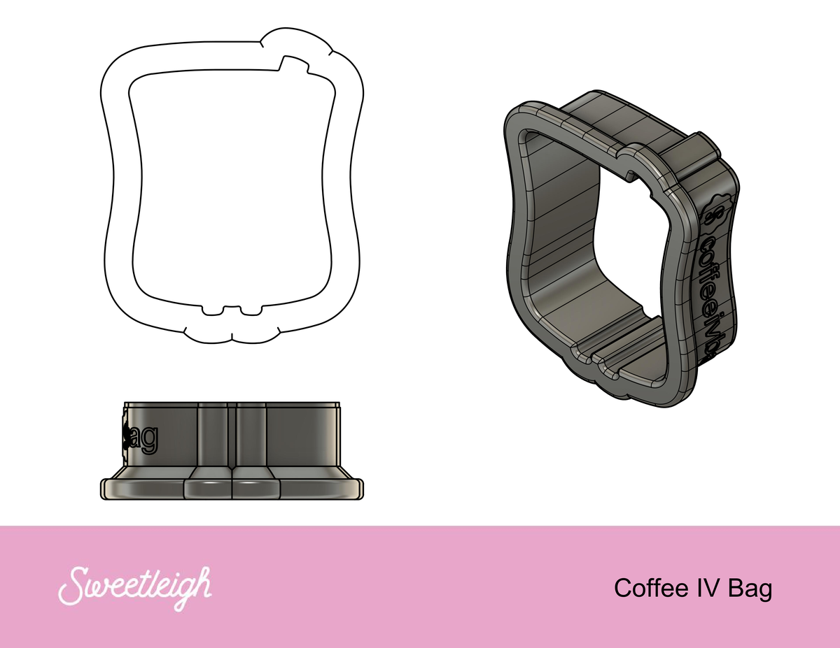 Coffee IV Bag Cookie Cutter