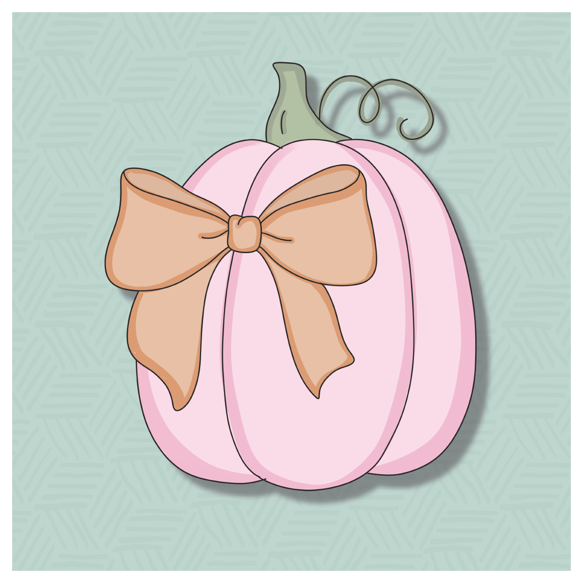 Coquette Pumpkin 3 Cookie Cutter