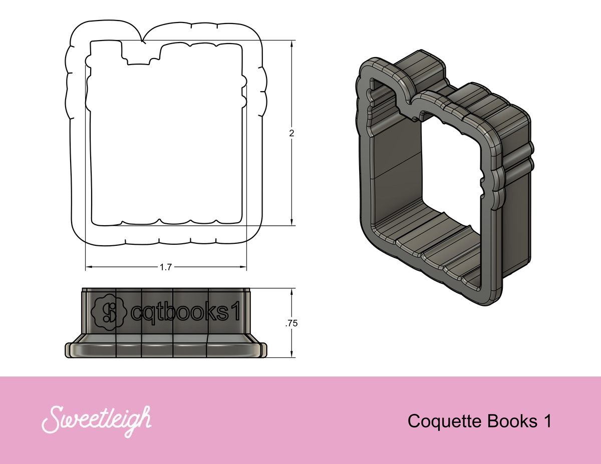 Coquette Books 1 Cookie Cutter